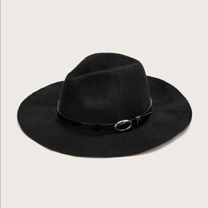 SHEIN Belt Decor Floppy Hat